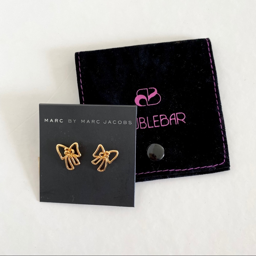 Marc by Marc Jacobs Gold Bow Stud Earrings - Picture 4 of 4